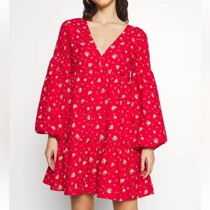 NWT Billabong Wrangler Women Dress Falling For You Western Baby Doll